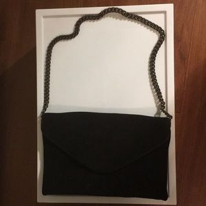 JCrew Black Suede Clutch/Purse